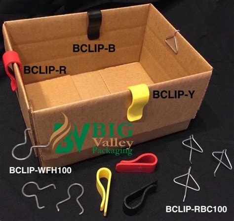 metal clips for holding a box open|box flap clips.